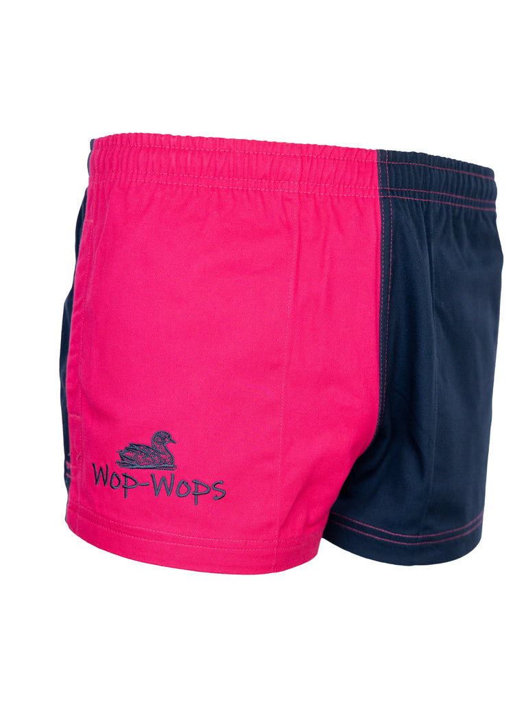 Wanaka Rugby Shorts (Hot Pink/Navy)