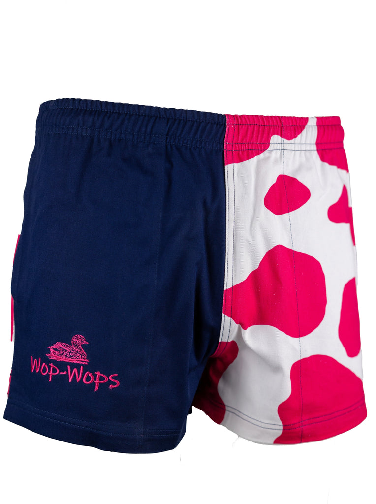 Cow Print Rugby shorts (Pink&White)