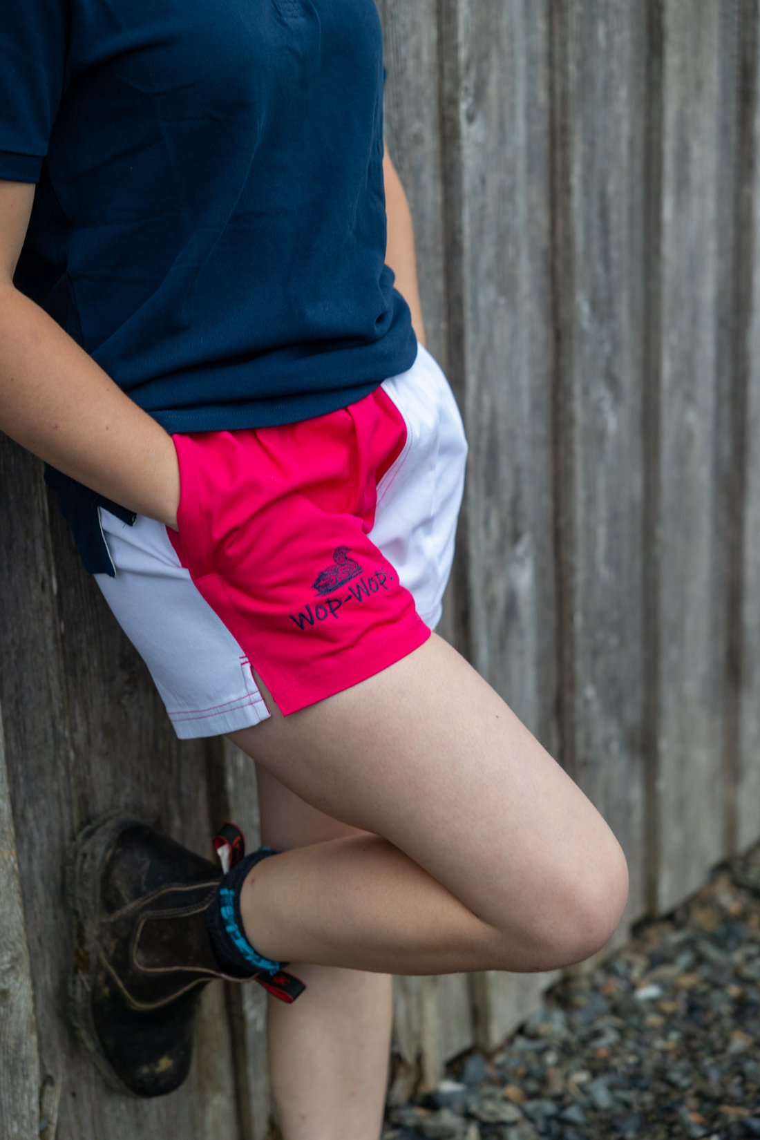 Wanaka Rugby Shorts (Pink/White)