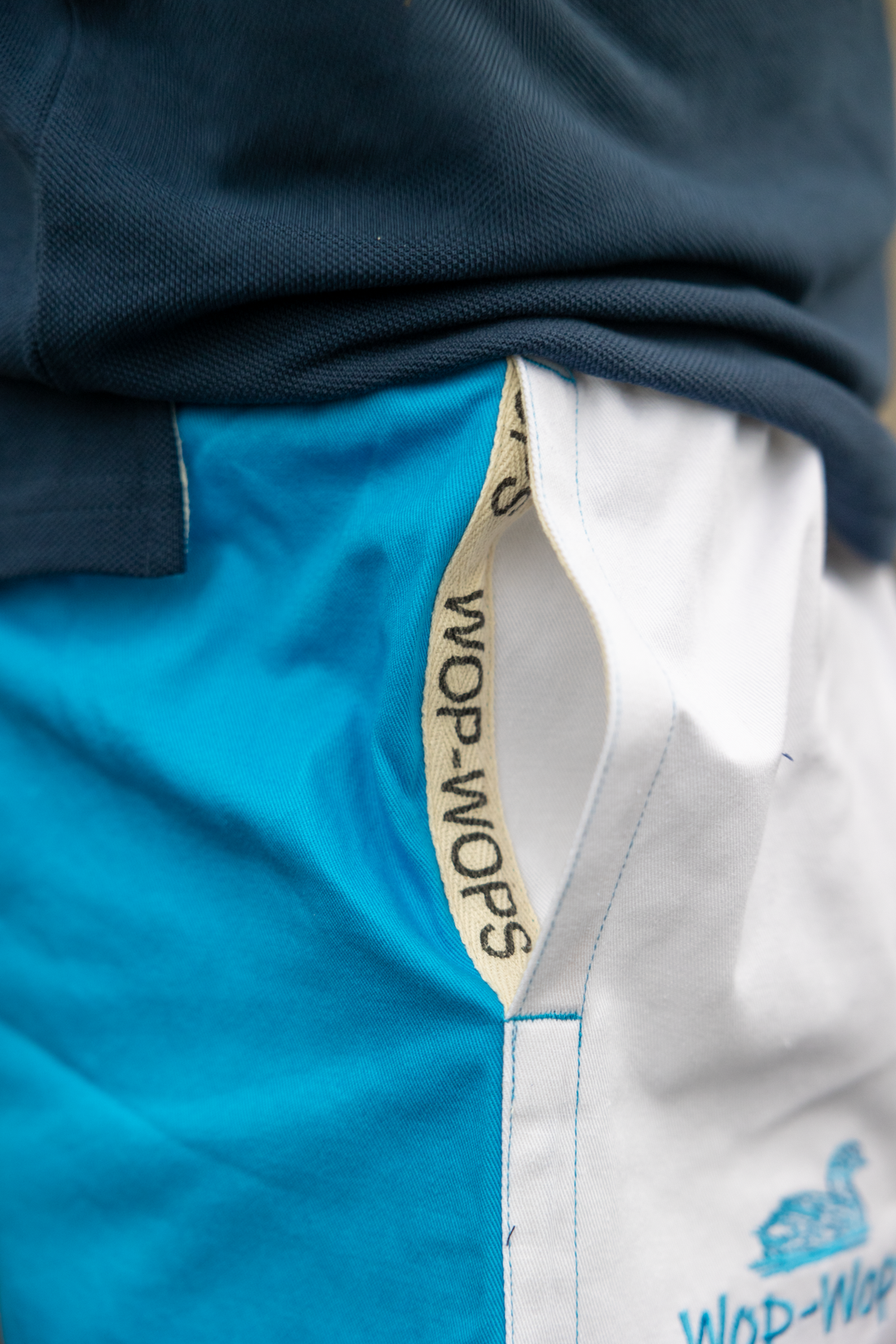 Wanaka Rugby Shorts (White/Light blue)