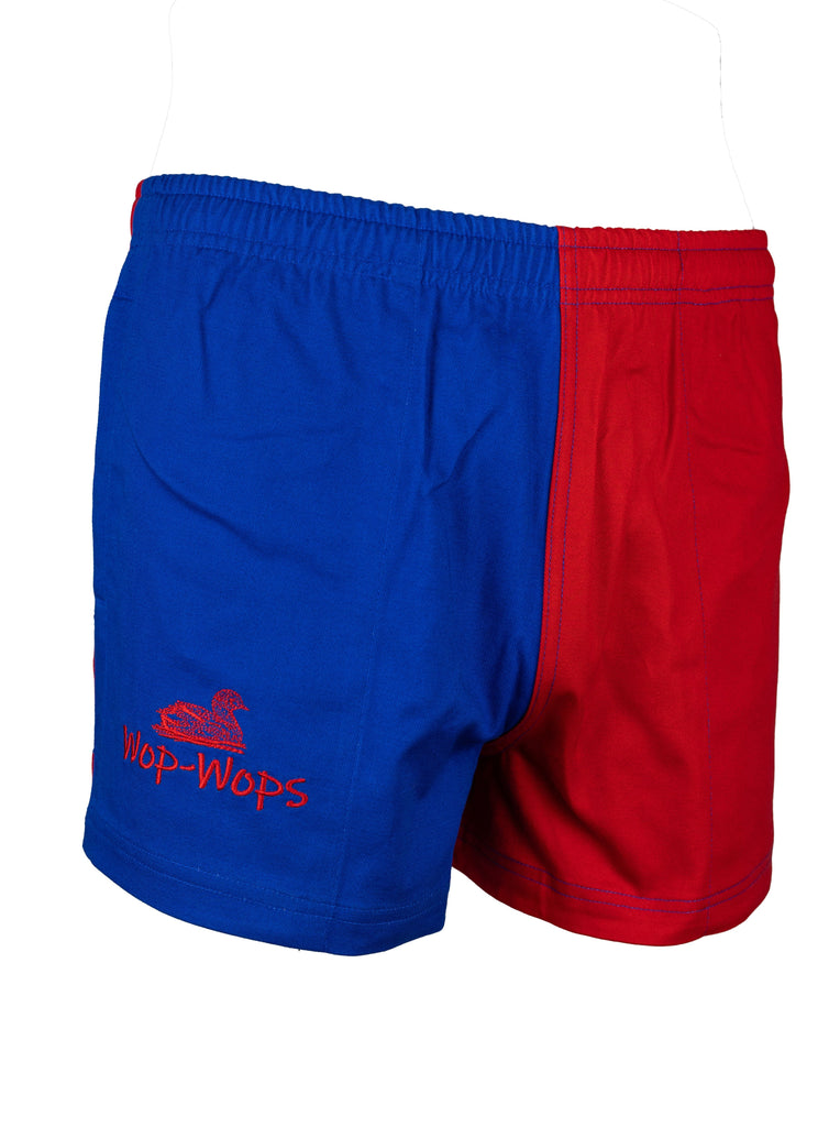 Wanaka Rugby Shorts (Red/Royal Blue)