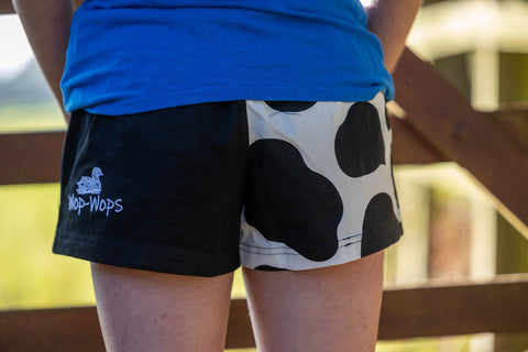 Cow Print Rugby shorts (Black&White)