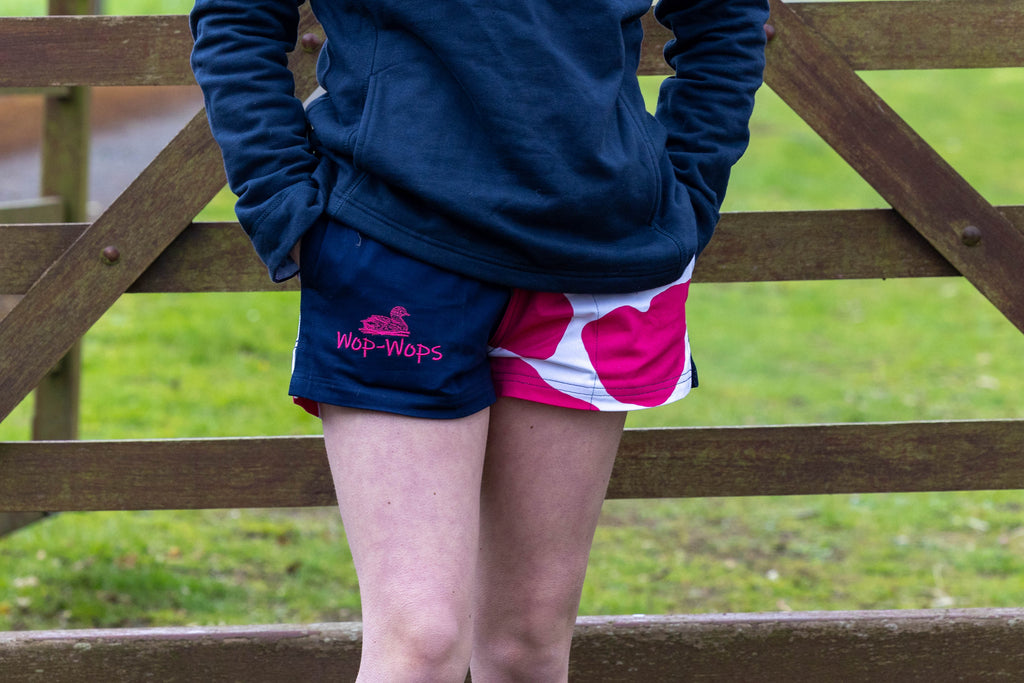 Cow Print Rugby shorts (Pink&White)
