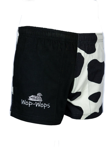 Cow Print Rugby shorts (Black&White)