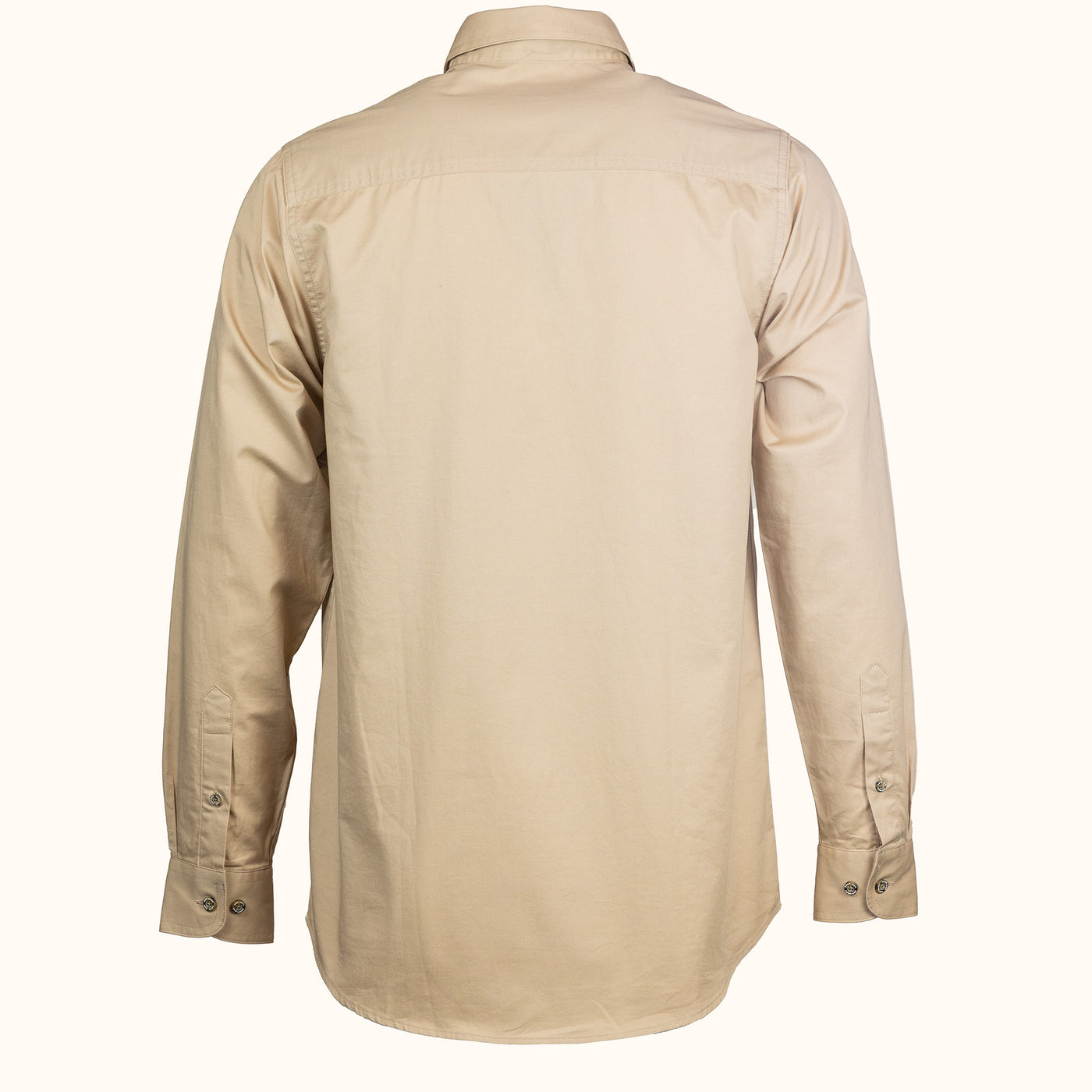 Beige shirt on a white background-back