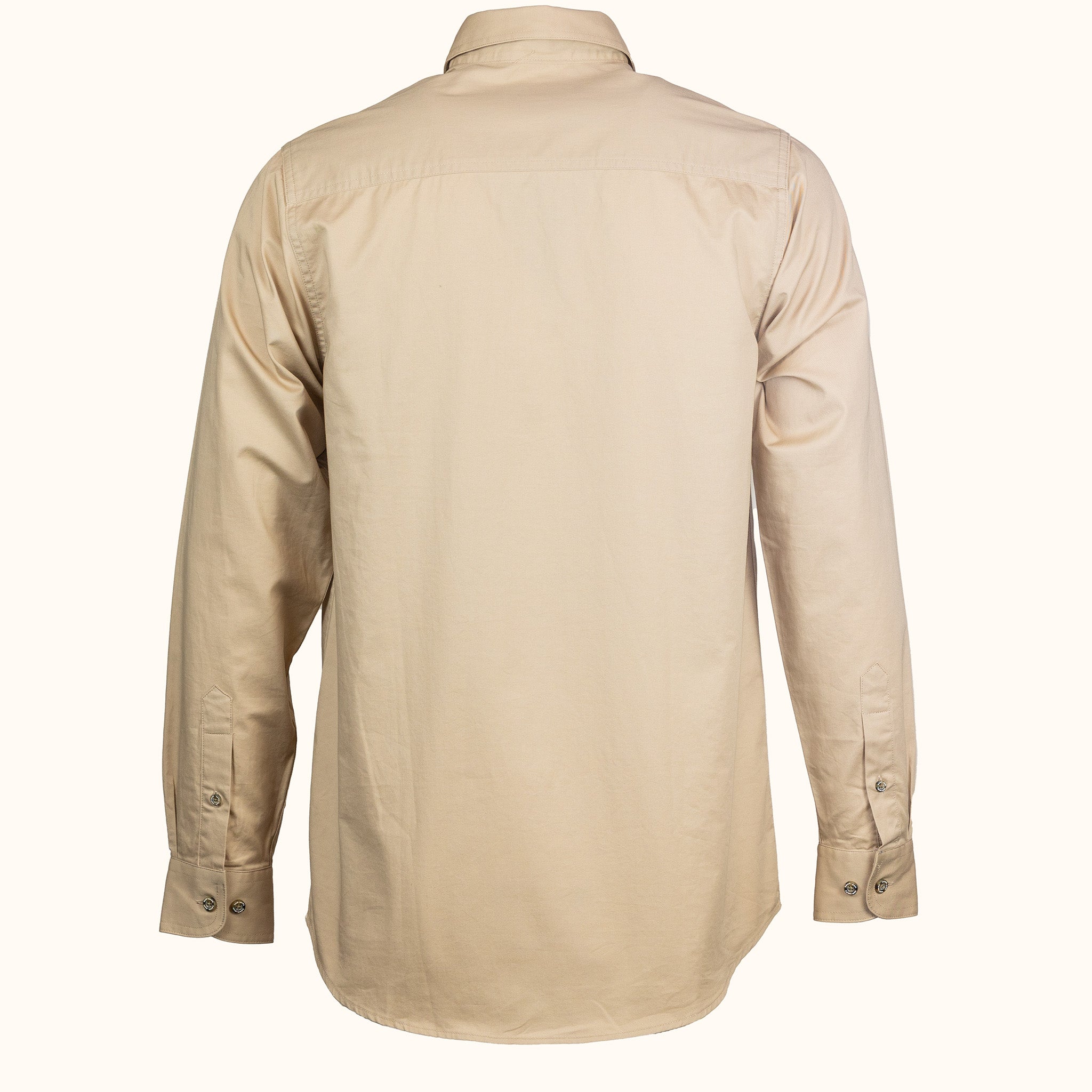 Beige shirt on a white background-back