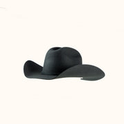 Black cowboy hat on a white background