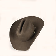 Brown cowboy hat on a white background