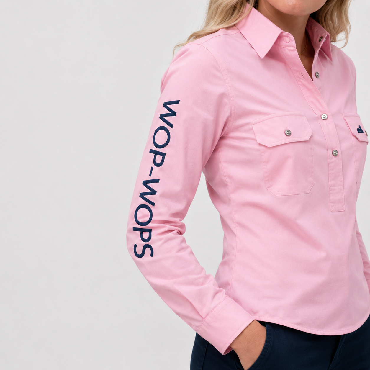 Women's Kōwhai Work Shirt (Pink)