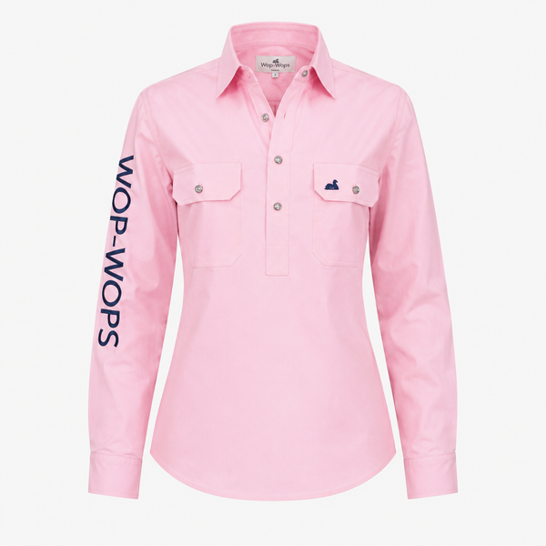 Women's Kōwhai Work Shirt (Pink)