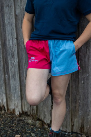Wanaka Rugby Shorts Pink Pastel Blue