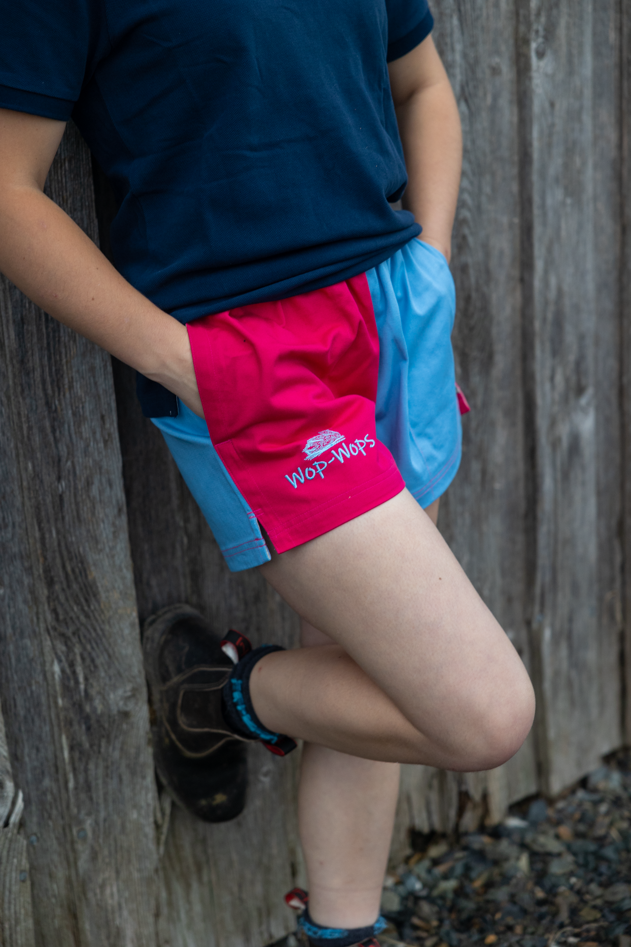 Wanaka Rugby Shorts (Pink/Pastel Blue)