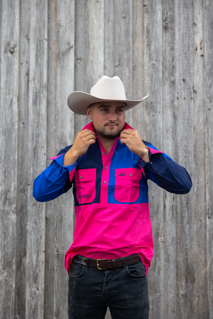 Rangiora Work Shirt (Pink/Pink)