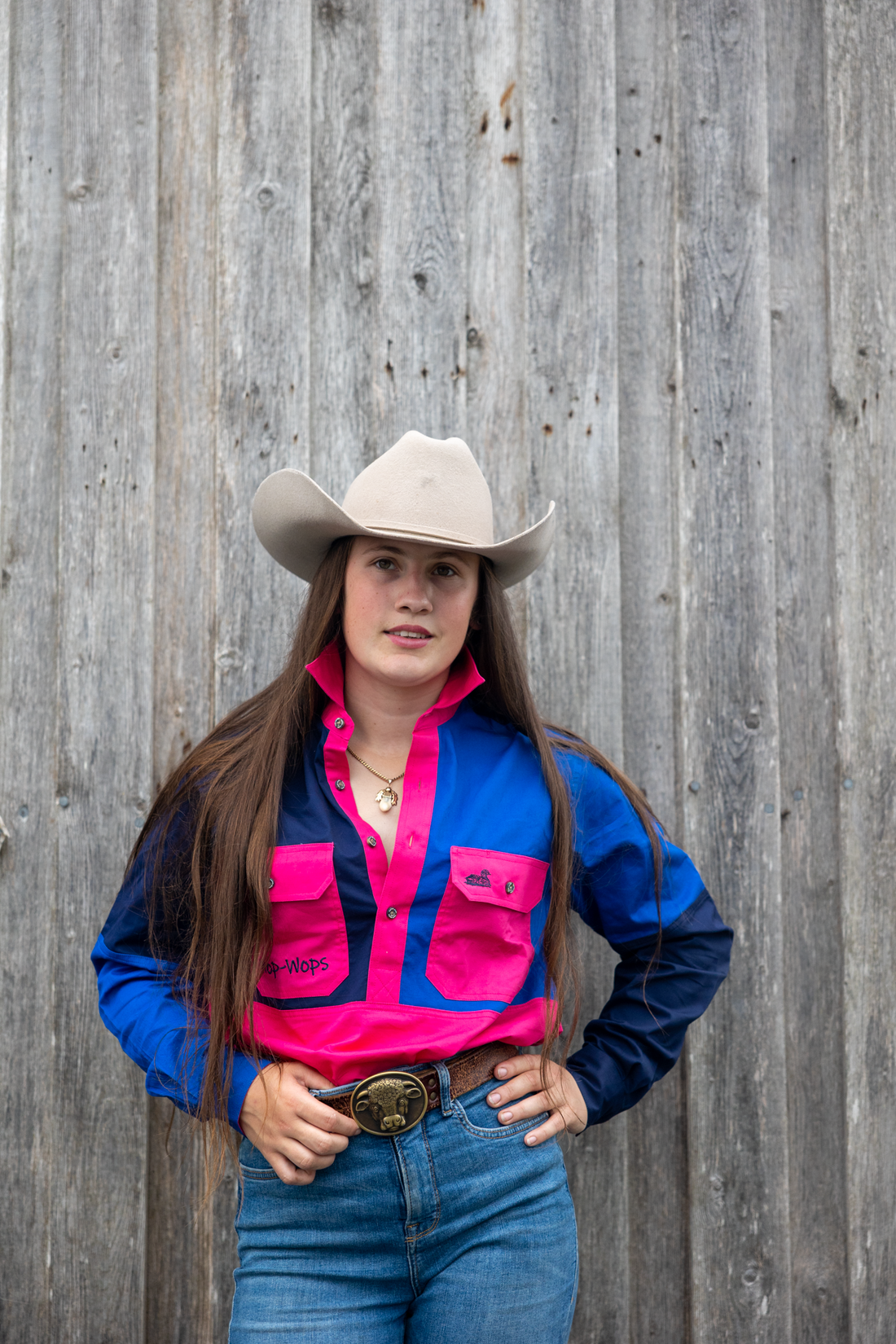 Rangiora Work Shirt (Pink/Pink)