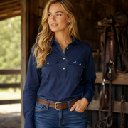 Women's Rātā Work Shirt (Navy)