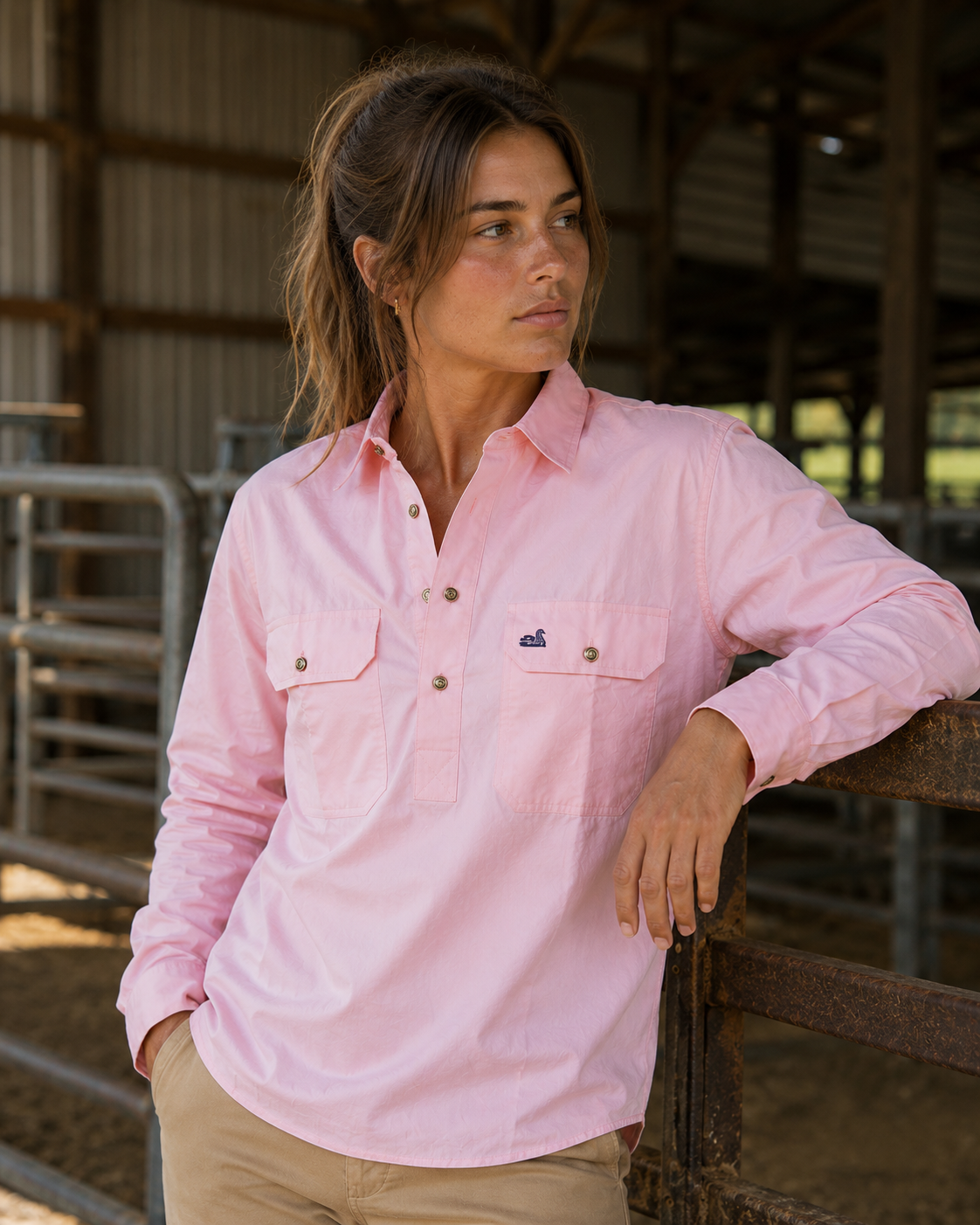 Women's Rātā Work Shirt (Pink)