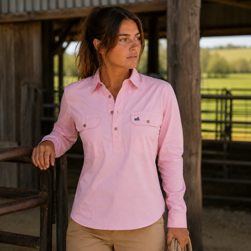 Women's Rātā Work Shirt (Pink)