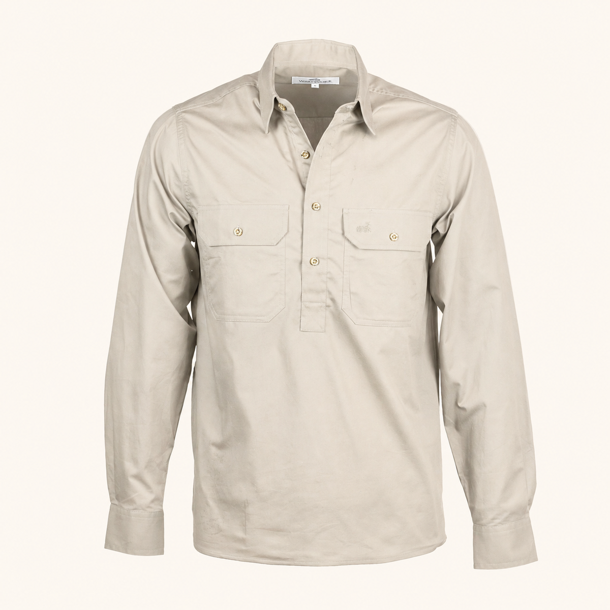 Rātā Work Shirt (Stone)