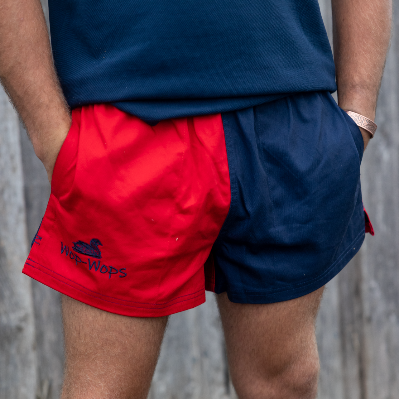 Wanaka Rugby Shorts (Red/Navy)