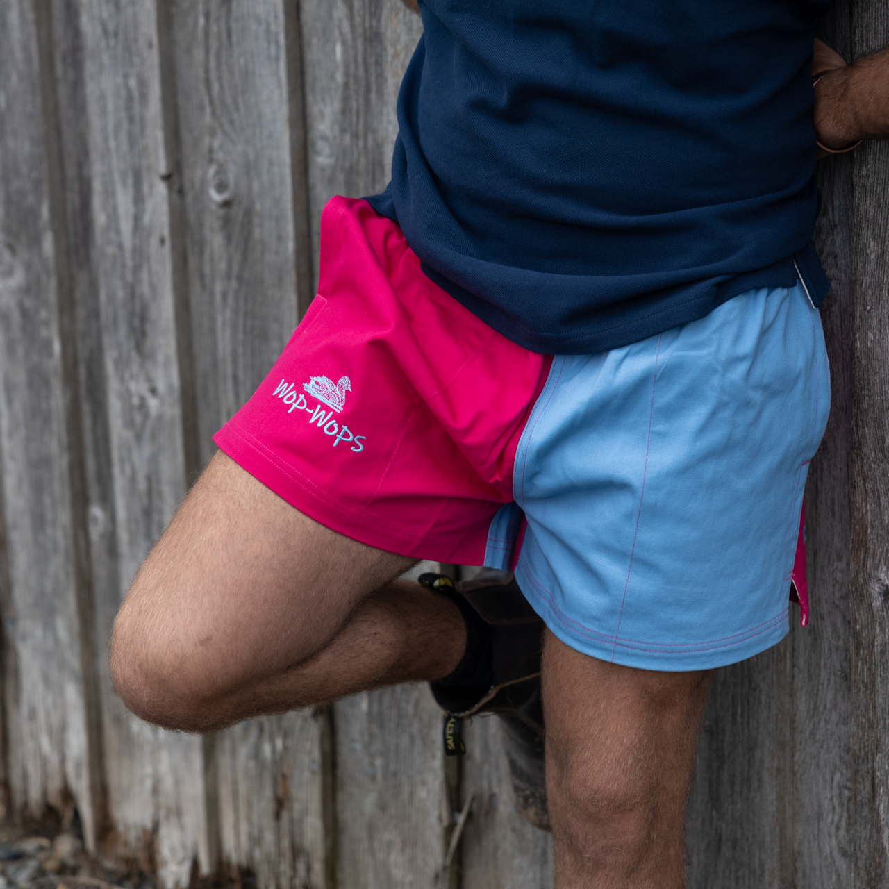Wanaka Rugby Shorts (Pink/Pastel Blue)