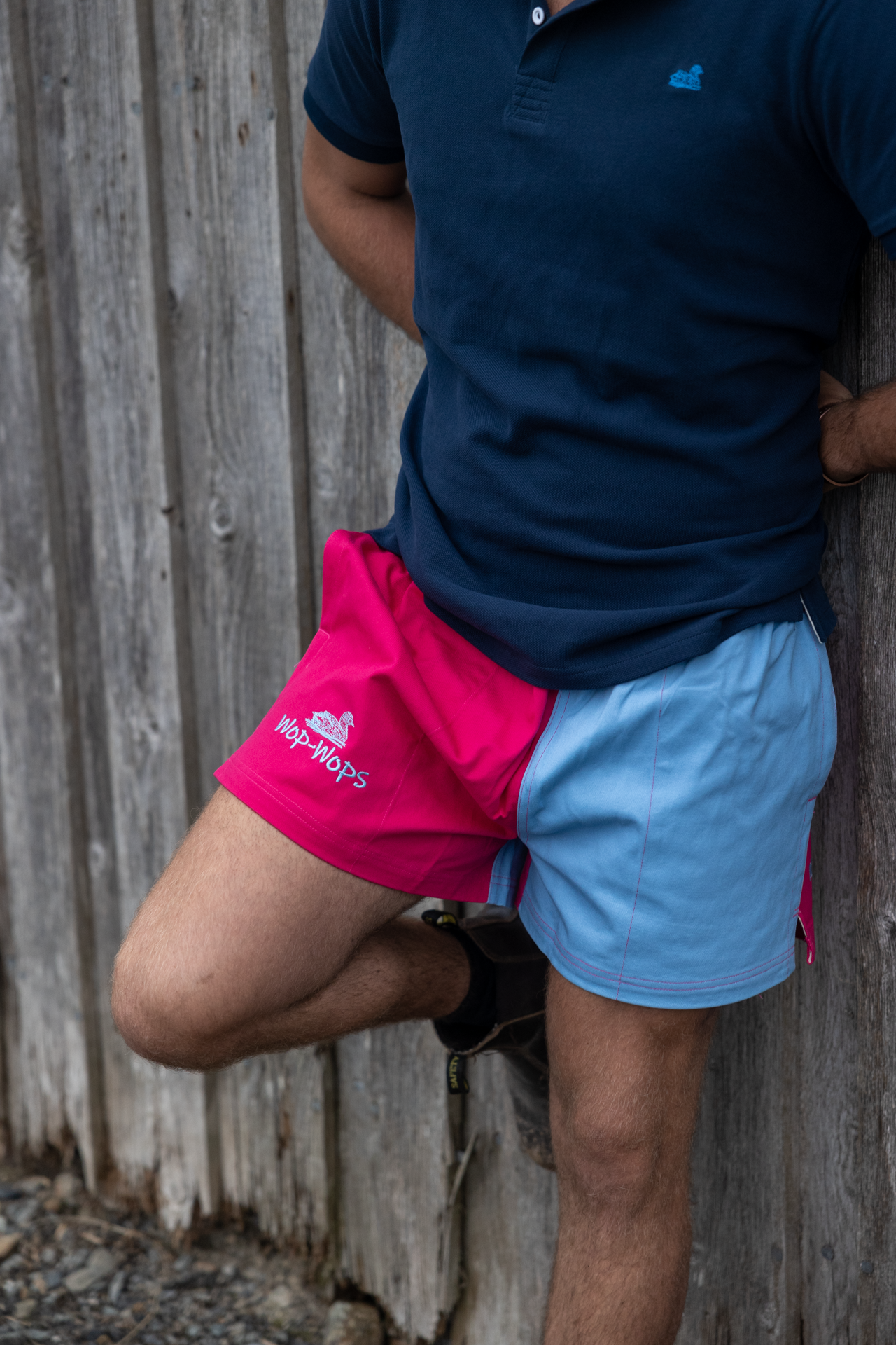 Wanaka Rugby Shorts (Pink&Pastel Blue)