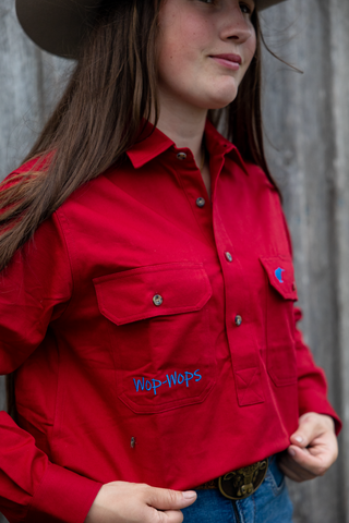 Waikari Extreme Work Shirt (Berry Red)