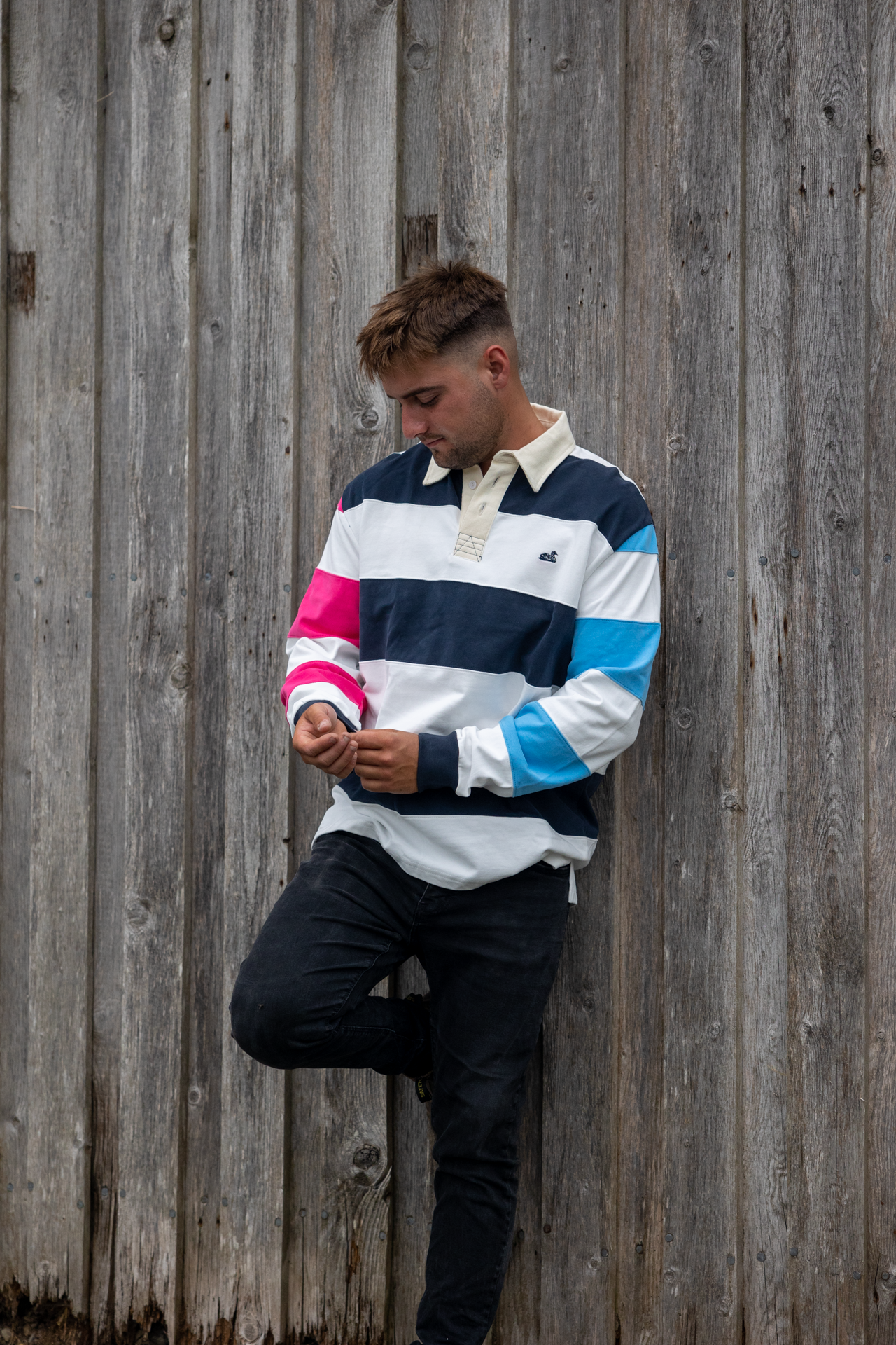 Rotorua Rugger (Navy,Pink,Light Blue)