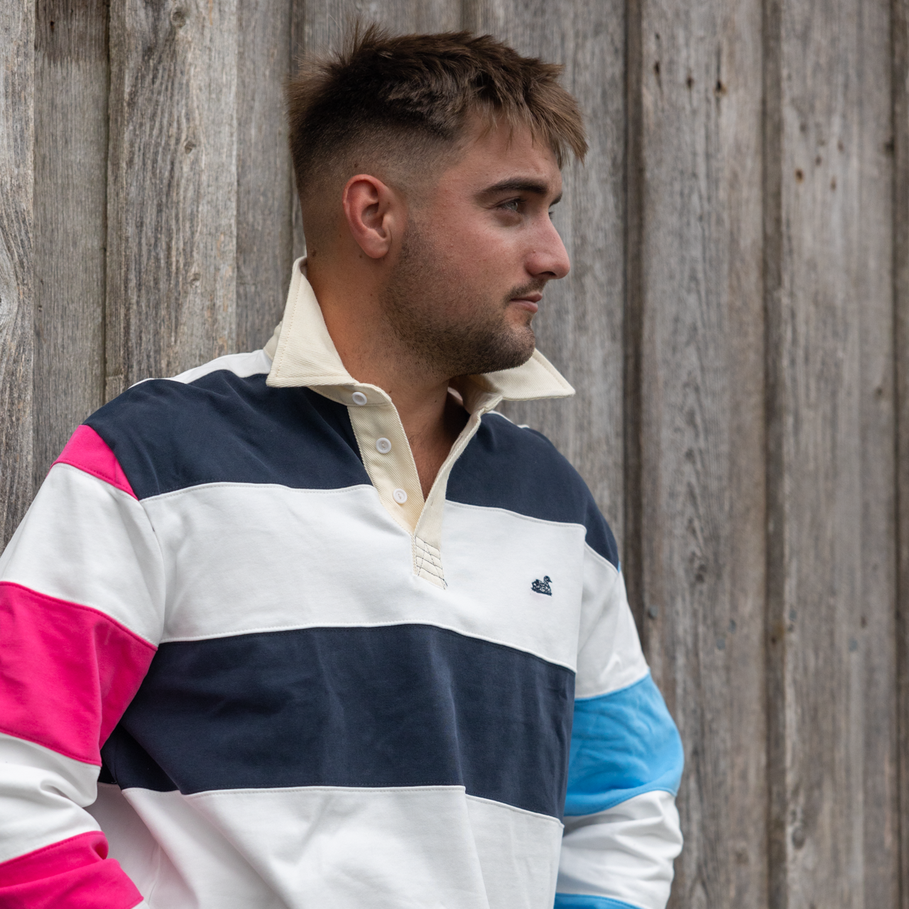 Rotorua Rugger (Navy,Pink,Light Blue)