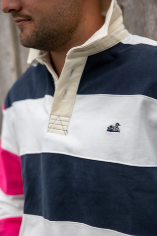 Rotorua Rugger (Navy,Pink,Light Blue)