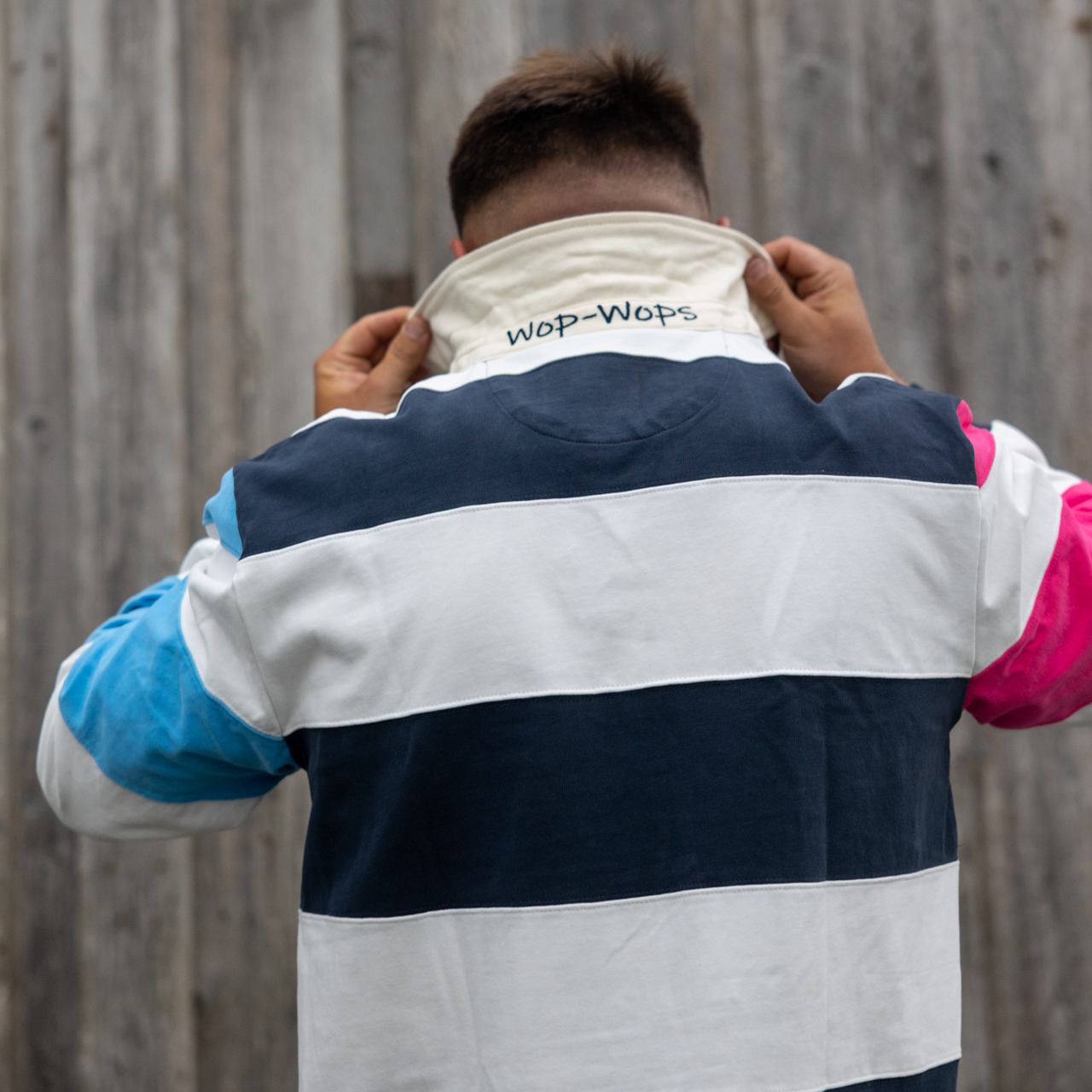 Rotorua Rugger (Navy,Pink,Light Blue)
