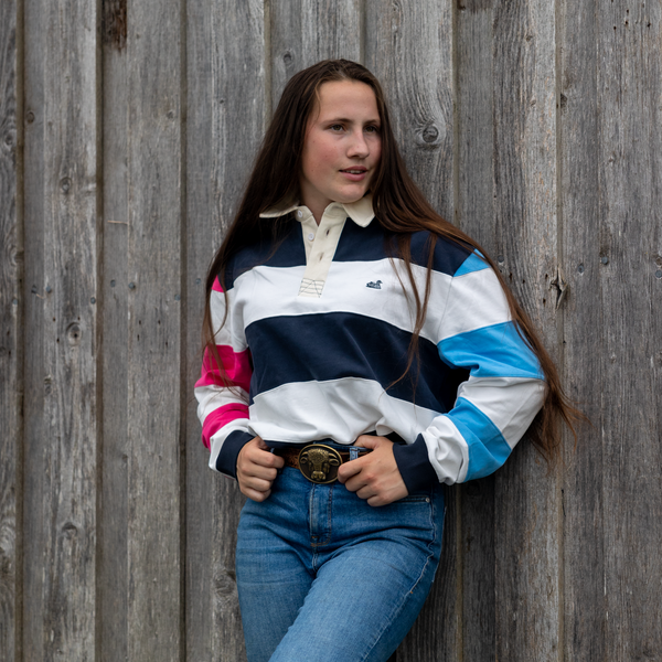 Rotorua Rugger (Navy,Pink,Light Blue)