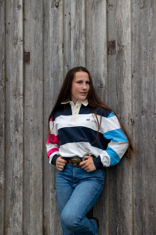 Rotorua Rugger (Navy,Pink,Light Blue)