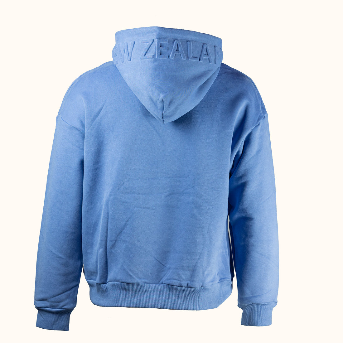 Light blue hoodie with 'WOP-WOPS' text on a white background