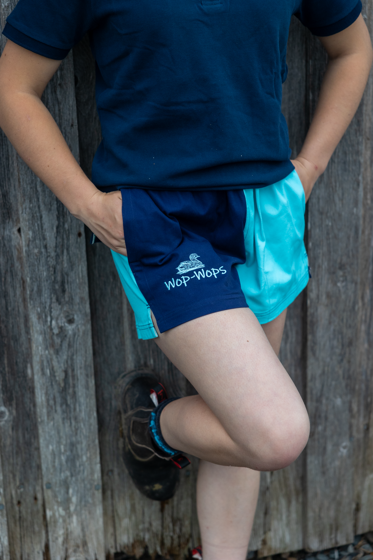 Wanaka Rugby Shorts (Turquoise/Navy)