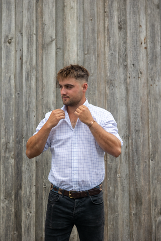 Timaru shirt  (Blue check)