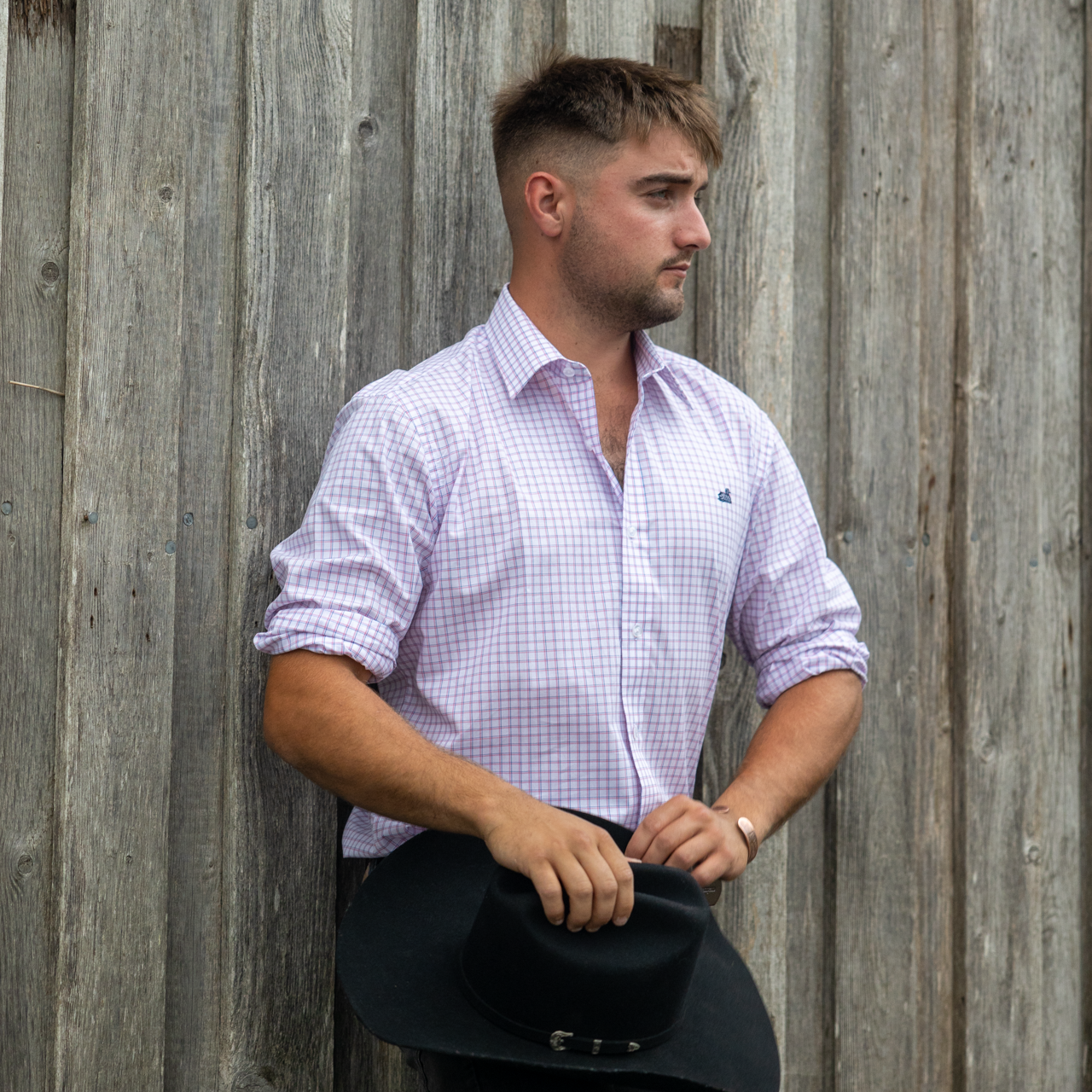 Timaru Shirt (Pink Check)