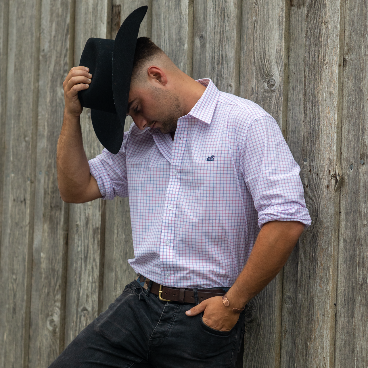 Timaru Shirt (Pink Check)