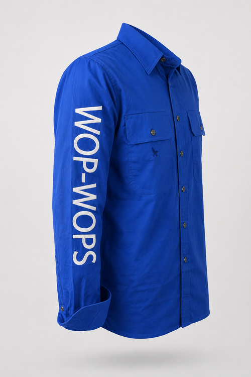 Men's Tōtara Shirt Work Shirt (Royal Blue)
