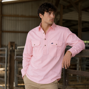 Men's Waikari Work Shirt (Pink)