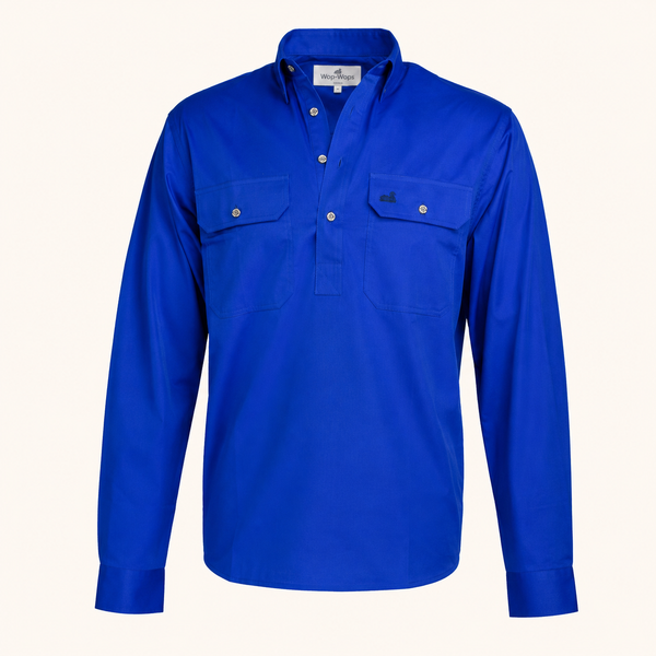Men's Waikari Work Shirt (Royal Blue)