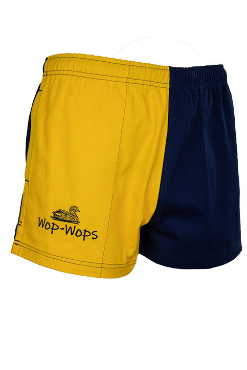 Wanaka Rugby Shorts (Yellow/Navy)