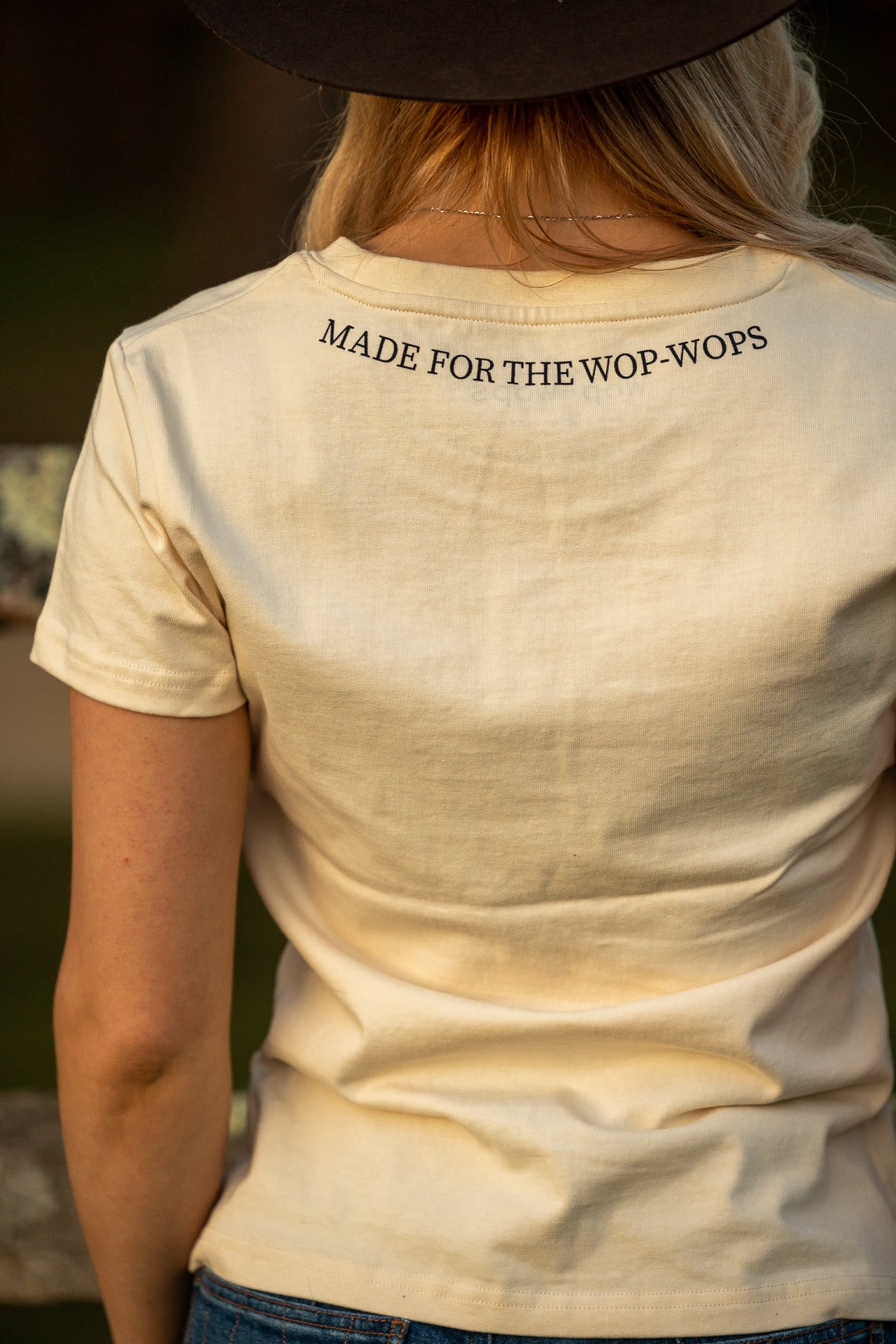 Womens Cowgirl T-Shirt Cream