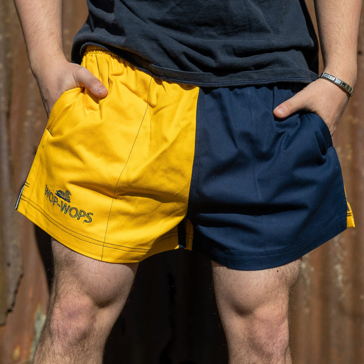 Wanaka Rugby Shorts Yellow/Navy