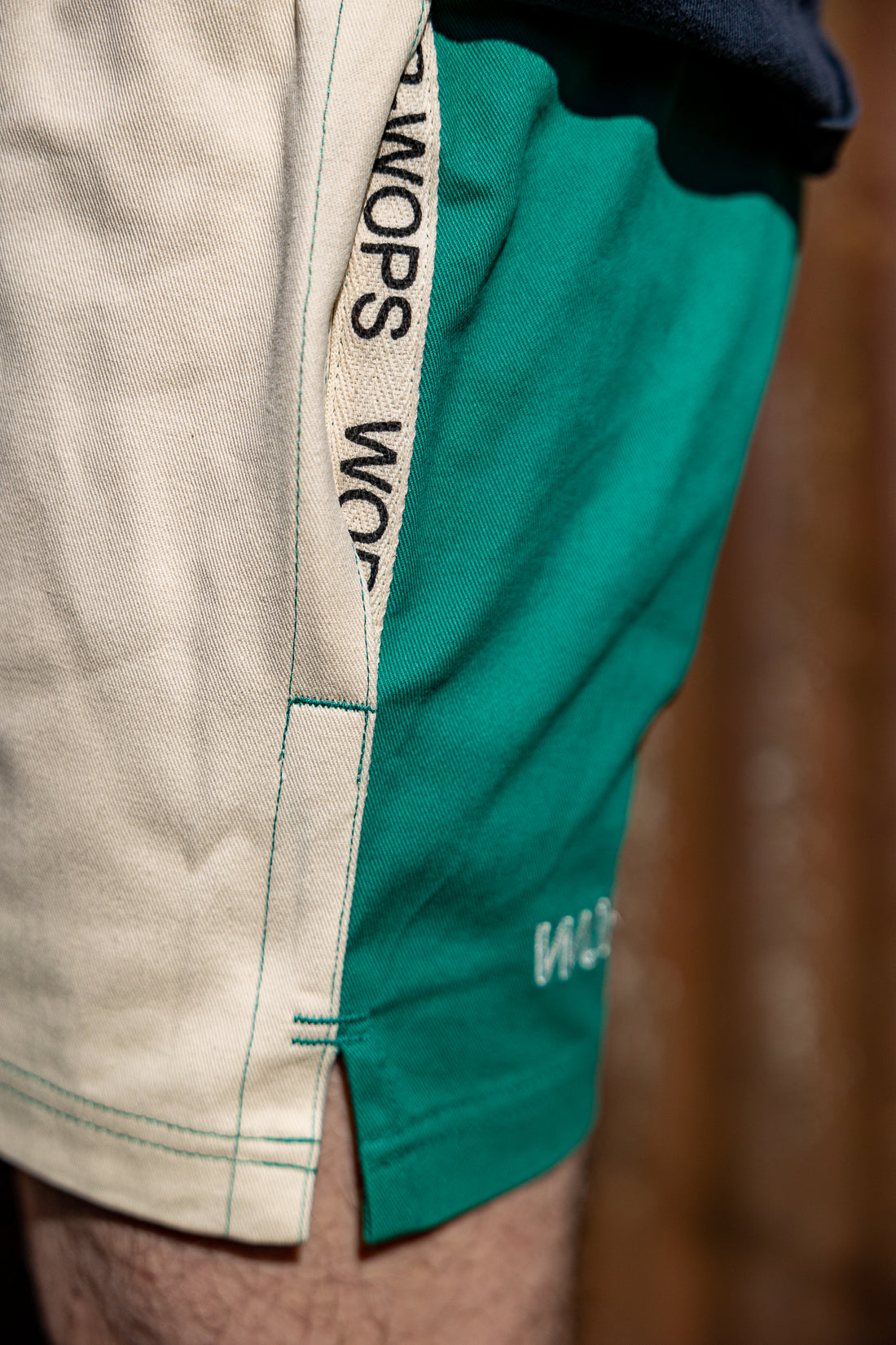 Wanaka Rugby Shorts Bottle Green/Cream