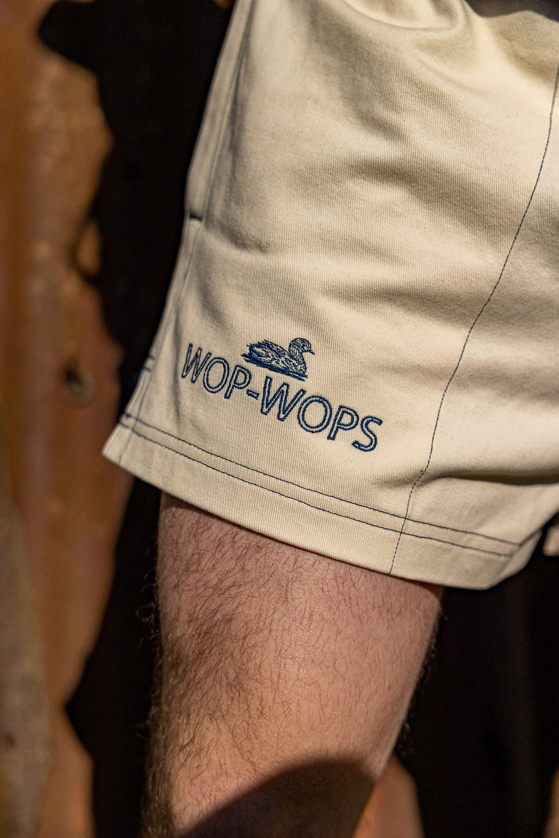 Wanaka Rugby Shorts Cream/Navy