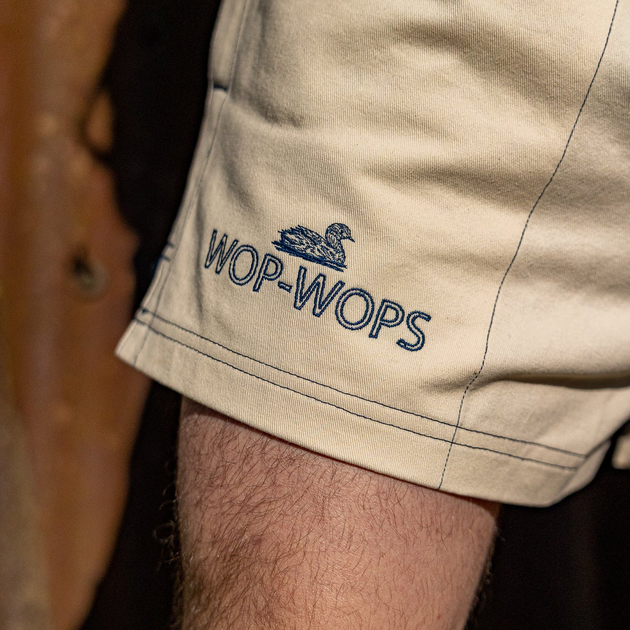 Wanaka Rugby Shorts Cream/Navy