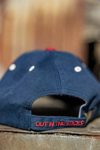 Baseball Cap - Red/Navy/Cream