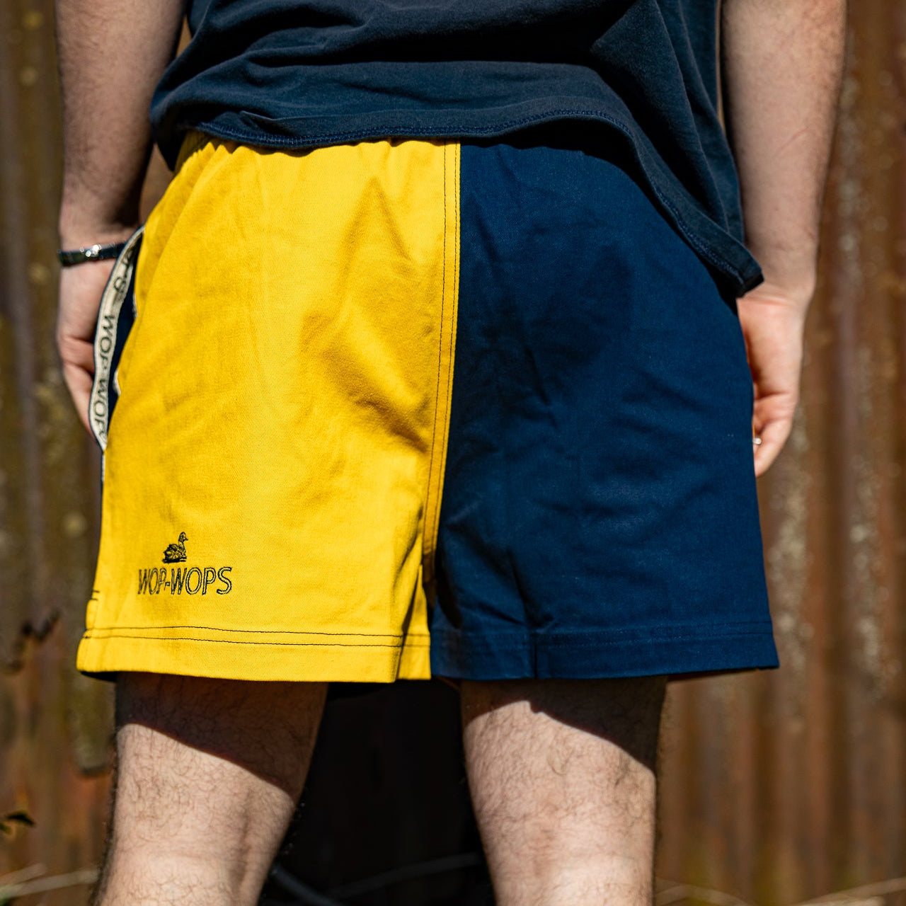 Wanaka Rugby Shorts Yellow/Navy