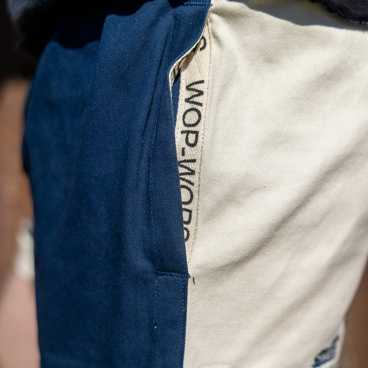 Wanaka Rugby Shorts Cream/Navy