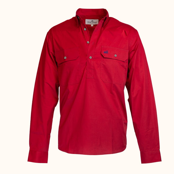 Men's Waikari Work Shirt (Red)